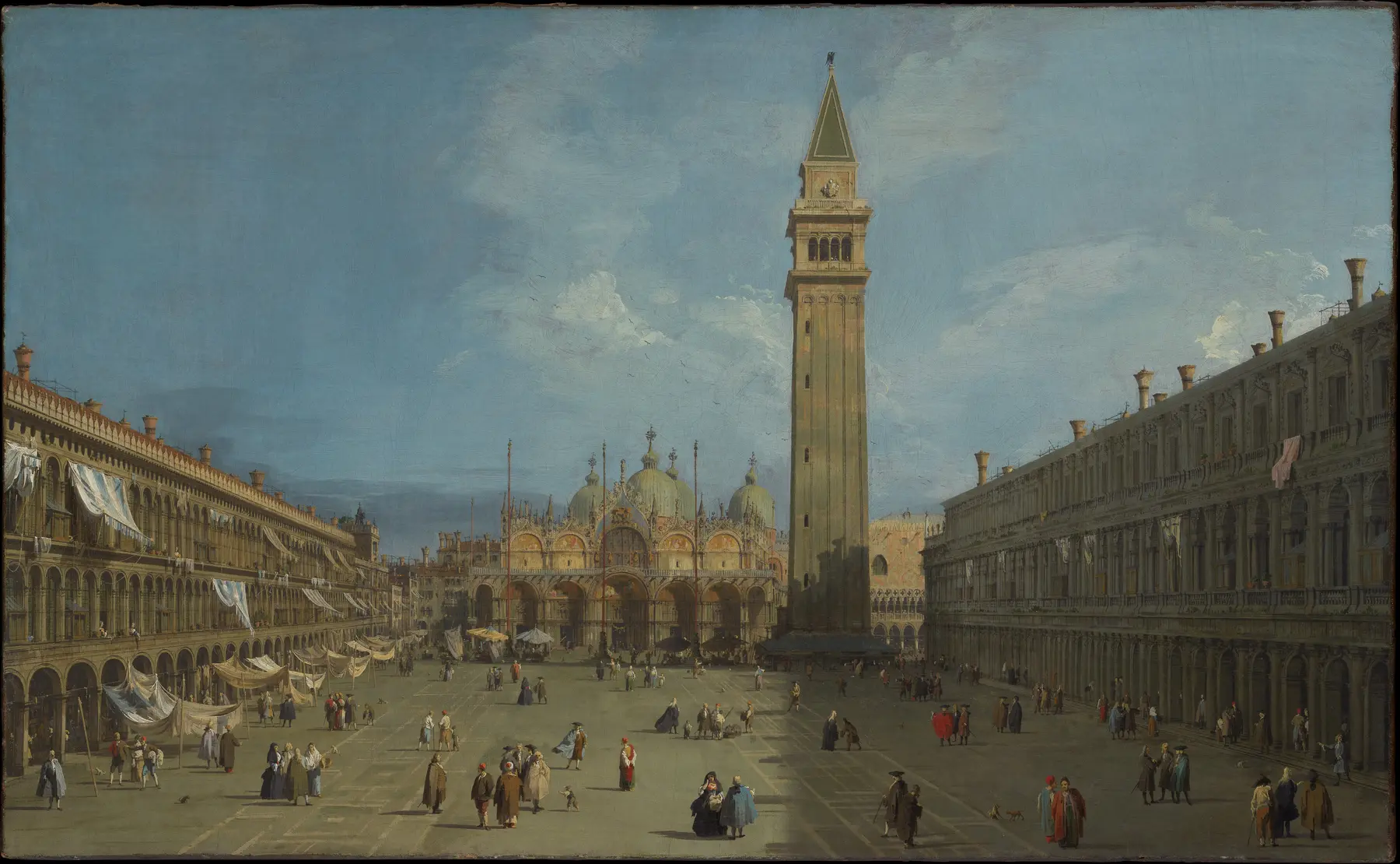 Piazza San Marco: архитектурная площадь, фасады и колокольня
